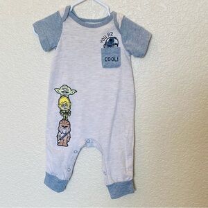 Star Wars infant body suit outfit Chewbacca R2-D2 3cpo yoda 3/6 months